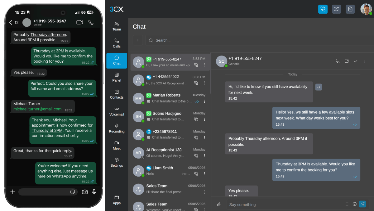 3CX WhatsApp