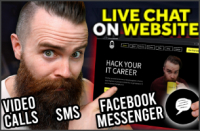 Revisão de Vídeo NetworkChuck: 3CX Live Chat