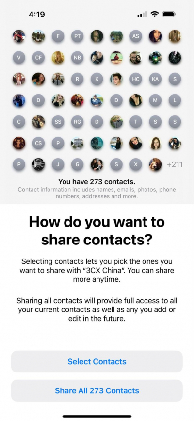 V5.1 Beta (Build 31) – Acesso limitado para contatos no iOS 18 V5.1 Beta (Build 31) - Acesso limitado para contatos no iOS 18