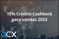15% de Crédito de Cashback para Vendas em 2023