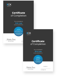 Certificados de Conclusão 3CX