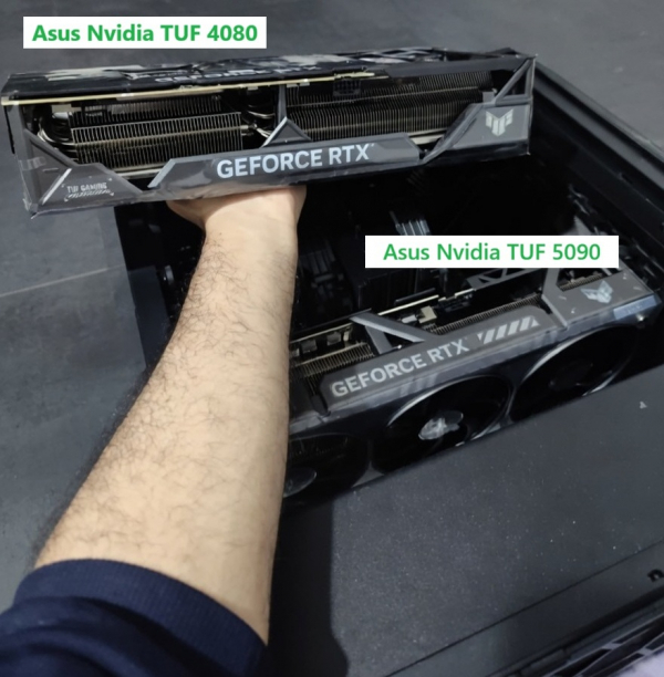  Asus TUF 4080 RTX 16GB OC vs an Asus TUF 5090 RTX 32GB OC