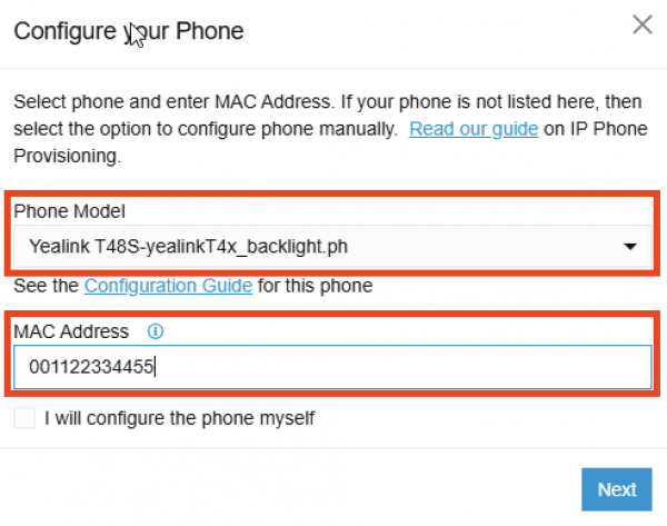 Configurando seu telefone