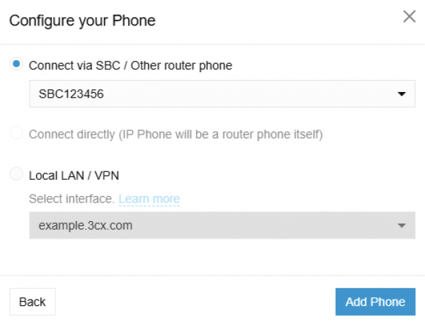 Selecione o tipo de conexão correto para o seu telefone IP