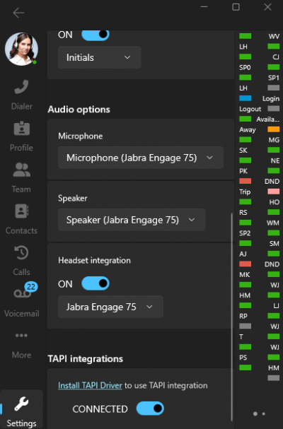 Integração Jabra 3CX