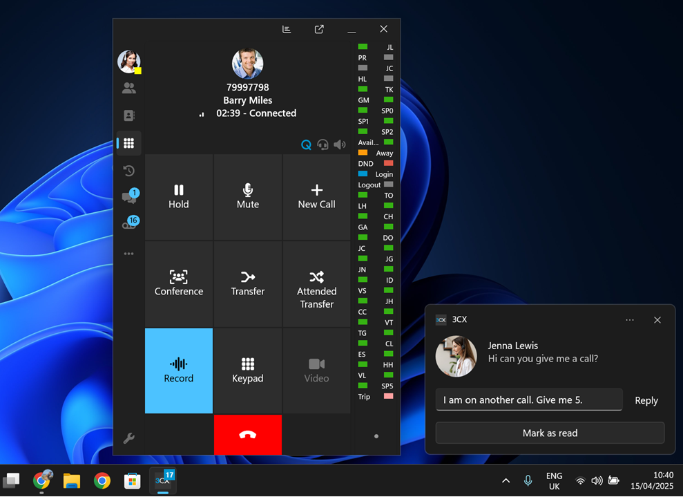 Apresentando as notificações de chat Apresentando as notificações de chat