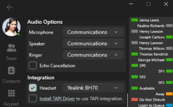 3CX Windows Softphone BETA 2 Adiciona Suporte a Headset Yealink