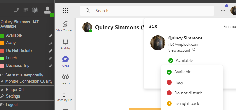 Melhoria na sincronização da presença do Microsoft Teams Melhoria na sincronização da presença do Microsoft Teams