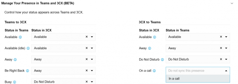 Configure a Sincronização de Status 3CX Microsoft Teams Configure a Sincronização de Status 3CX Microsoft Teams
